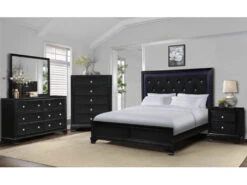 Brooklyn Black King 4 Pcs Set