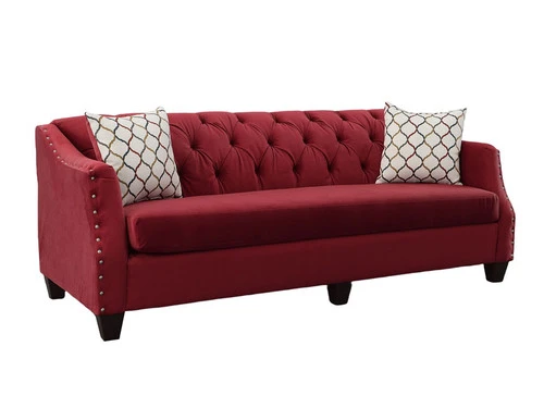 Luna Cherry Sofa And Chair 2 Pcs Set - Image 2
