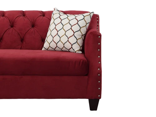 Luna Cherry Sofa And Chair 2 Pcs Set - Image 5