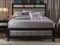 Barzini Black King Bed