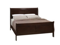 Louis Philippe Cappuccino King Bed
