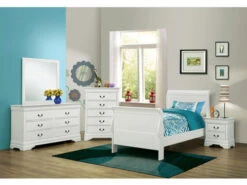 Louis Philippe White Twin 4 Pcs Set