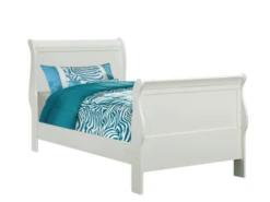 Louis Philippe White Twin Bed