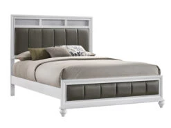 Barzini White Queen Bed