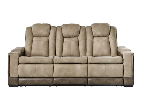 Durapella Brown Power Recliner Sofa - Image 2