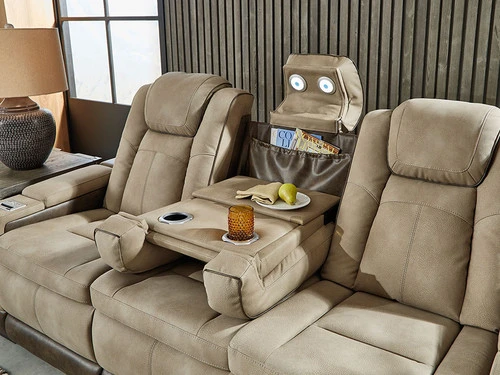 Durapella Brown Power Recliner Sofa - Image 5