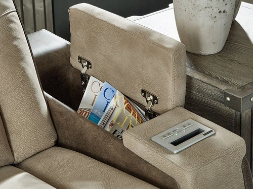 Durapella Brown Power Recliner Sofa - Image 6