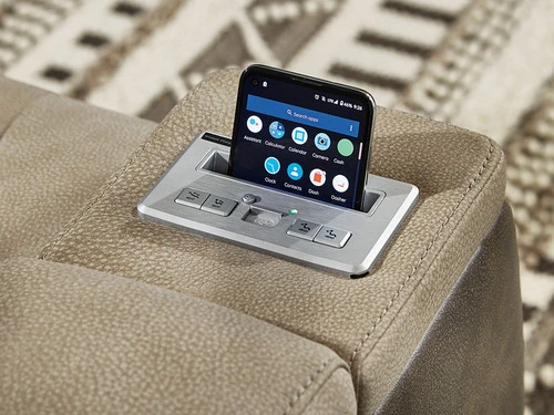 Durapella Brown Power Recliner Sofa - Image 7