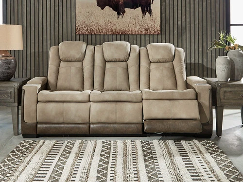 Durapella Brown Power Recliner Sofa - Image 9