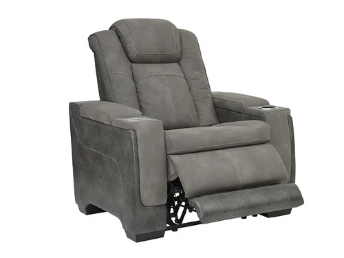 Durapella Gray Power Recliner - Image 2
