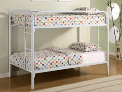 Morgan White Twin Over Twin Bunk Bed