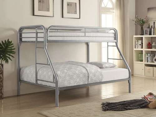 Morgan Twin Over Full Bunk Bed Silver