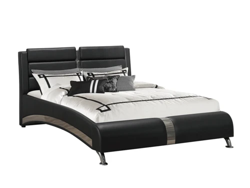 Jeremaine Black King Bed