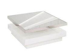 Kavala Mirrored Swivel Coffee Table