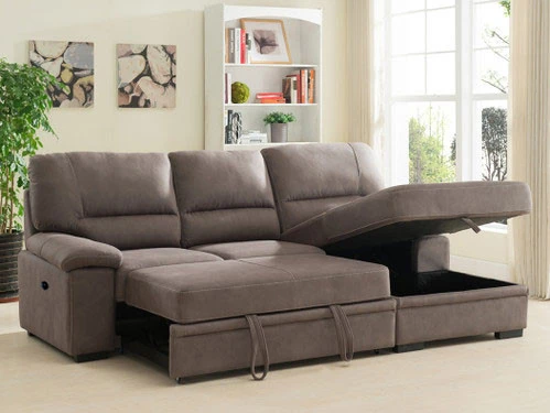 Sybil Mushroom Sleeper Sectional - Image 2