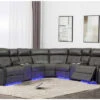 Ketsy Gray Power Recliner Sectional