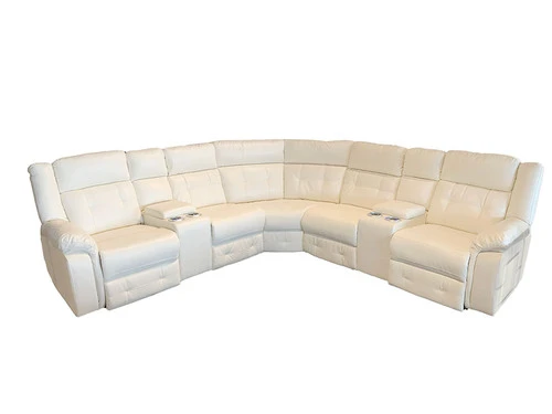 Ketsy White Power Recliner Sectional - Image 2