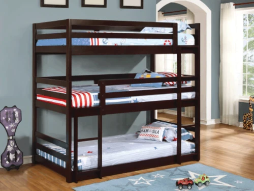 Sandler Cappuccino Three Bunk Bed