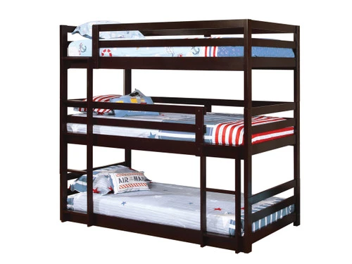 Sandler Cappuccino Three Bunk Bed - Image 2
