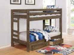 Wrangle Hill Twin Bunk Bed With Under Bed Storage