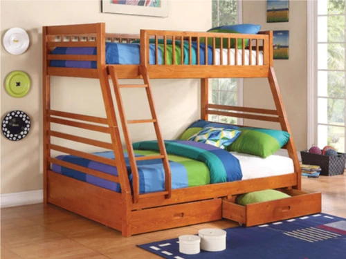 Ashton Honey Twin/Full Bunk Bed