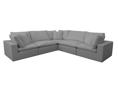Cloud Charcoal 5 Pcs Sectional - Image 2