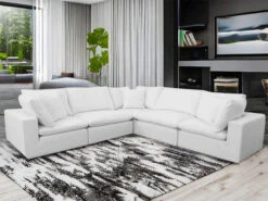 Cloud White 5 Pcs Sectional