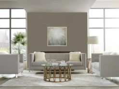 Isadora Acrylic Legs Sofa & Chair 2 Pcs Set