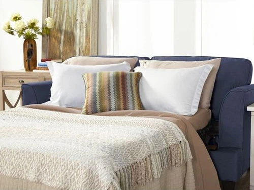 Beamer Blue Queen Sofa Sleeper - Image 2