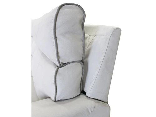 Rancho Light Gray 2 Dual Power Recliner Sectional - Image 7