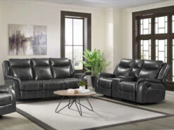 Carrera Grey Dual Recliner 2 Pcs Set