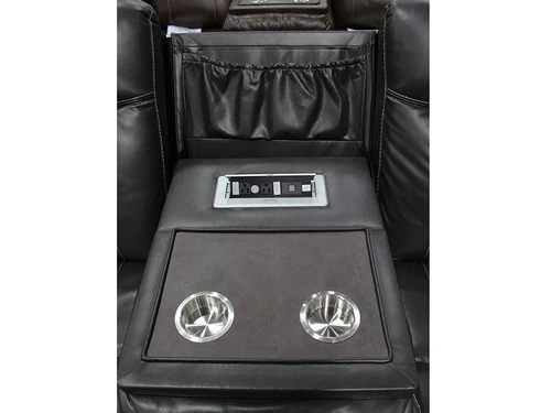 Carrera Grey Dual Recliner 2 Pcs Set - Image 5