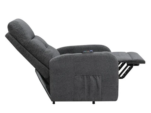Howie Charcoal Power Lift Massage Recliner - Image 4