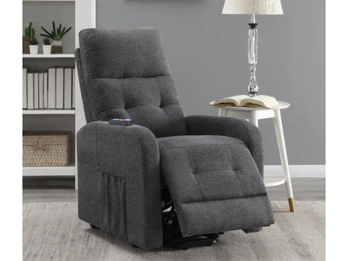 Howie Charcoal Power Lift Massage Recliner - Image 7