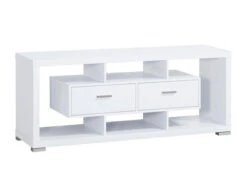 Darien White TV Console