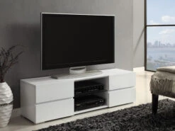 Stelo White TV Console