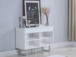 Glossy White Sofa Table