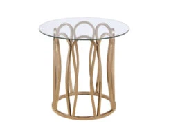Chocolate Chromed End Table