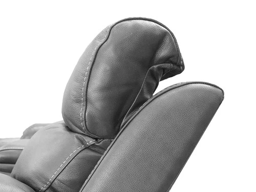Larisa Grey Leather Dual Power Recliner 2 Pcs Set - Image 6