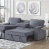 Belen Gray Left Chaise Sleeper Sectional