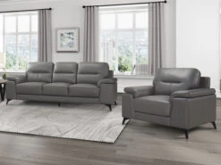 Seth Dark Gray Sofa & Chair 2 Pcs Set