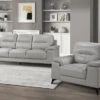 Seth Silver Gray Sofa & Chair 2 Pcs Set