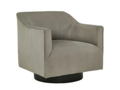 Calista Gray Swivel Accent Chair