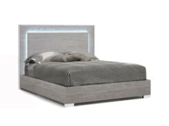 Antonella Gray Matte King Bed