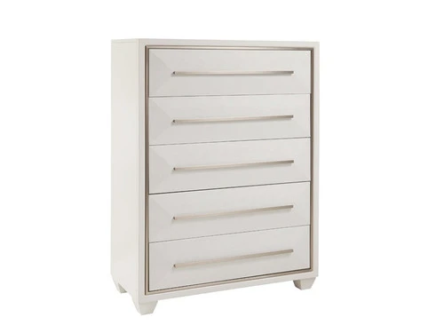 Soho White King Nightstand & Chest 3 Pcs Set - Image 3