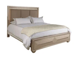 Soho Champagne Queen Storage Bed