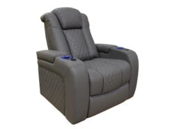 Lisboa Gray Power Recliner