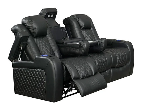 Lisboa Black Power Recliner Sofa - Image 2