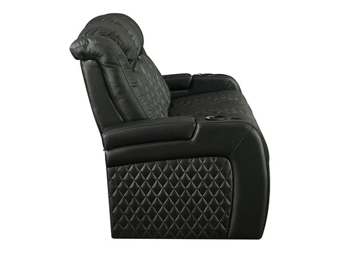Lisboa Black Power Recliner Sofa - Image 3