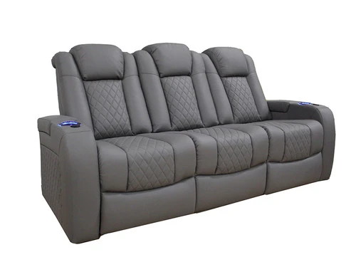 Lisboa Gray Power Recliner Sofa